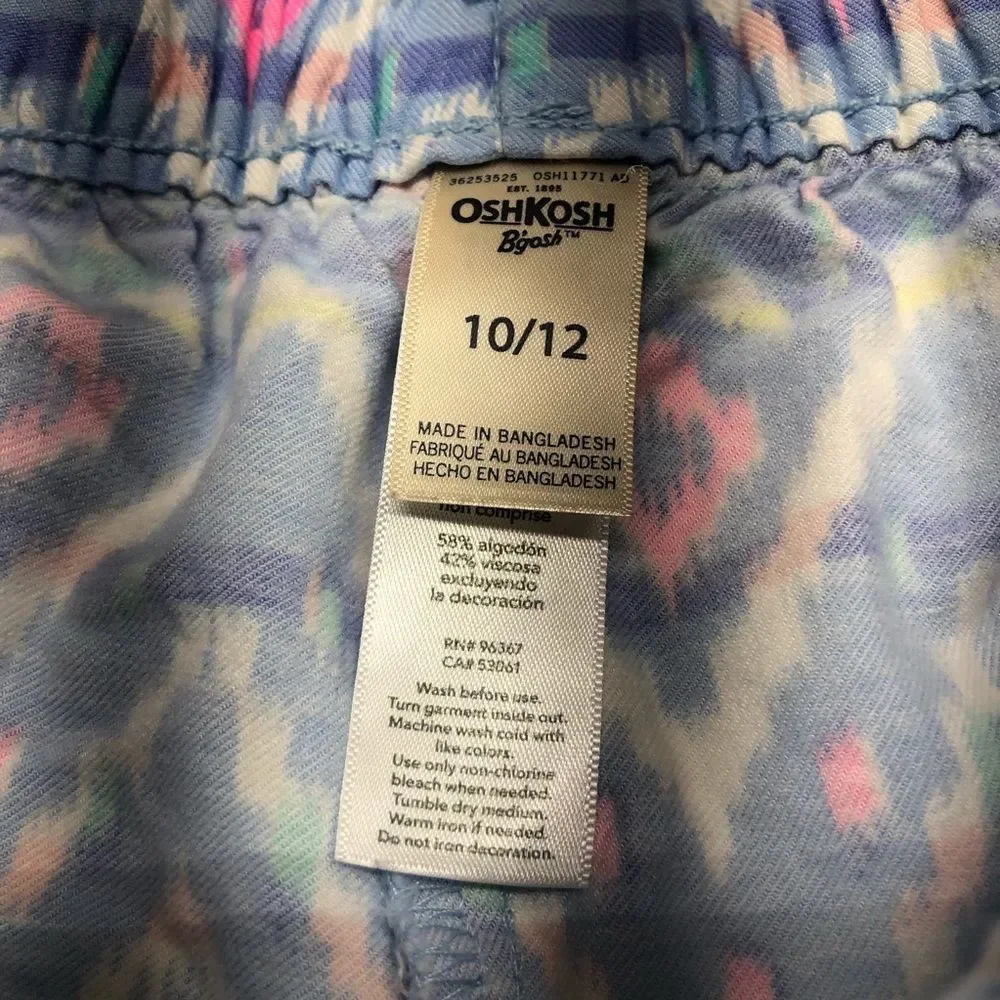 OshKosh Multicolored Summer Shorts Girls 10/12